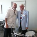 With Johnny Vana, famous big band-era drummer